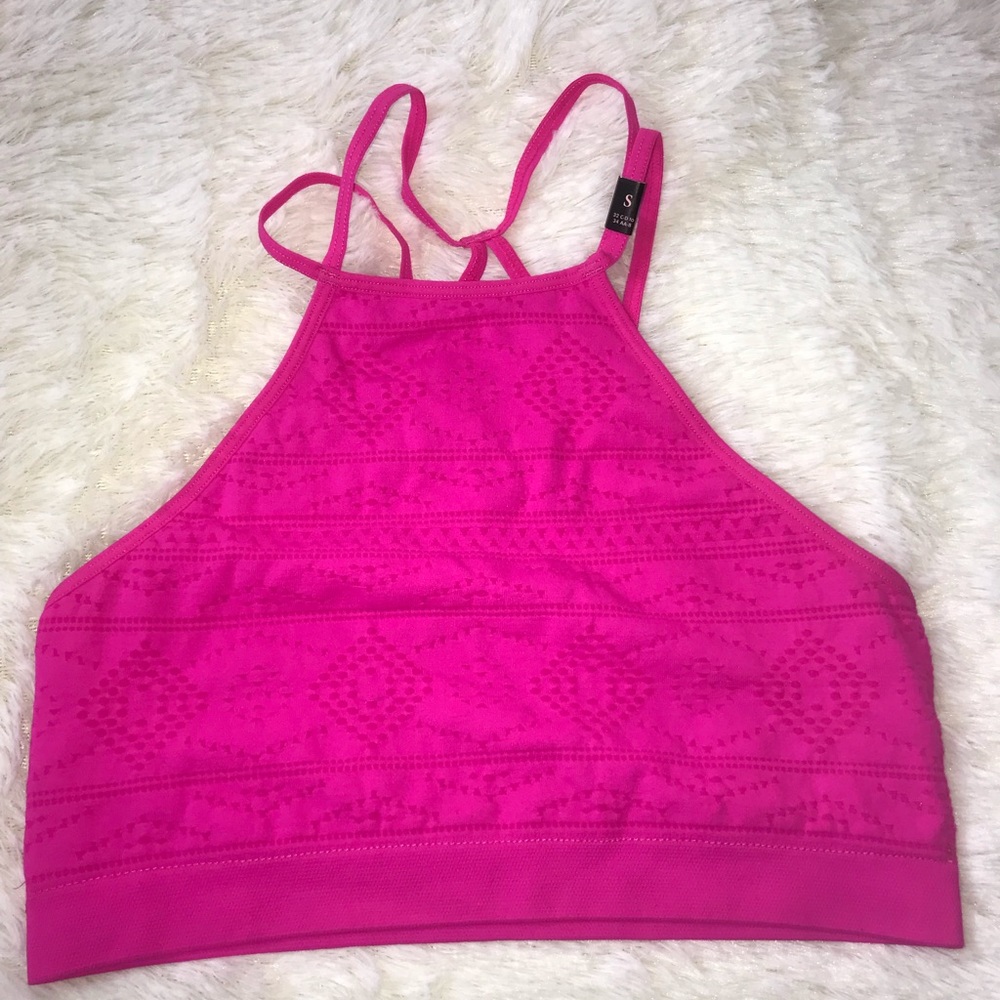 Victoria Secret hot pink bralette Aztec print S